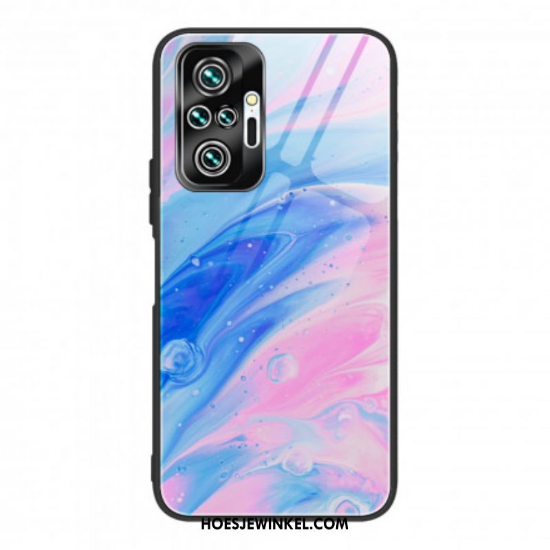 Hoesje voor Xiaomi Redmi Note 10 Pro Designkleuren Gehard Glas