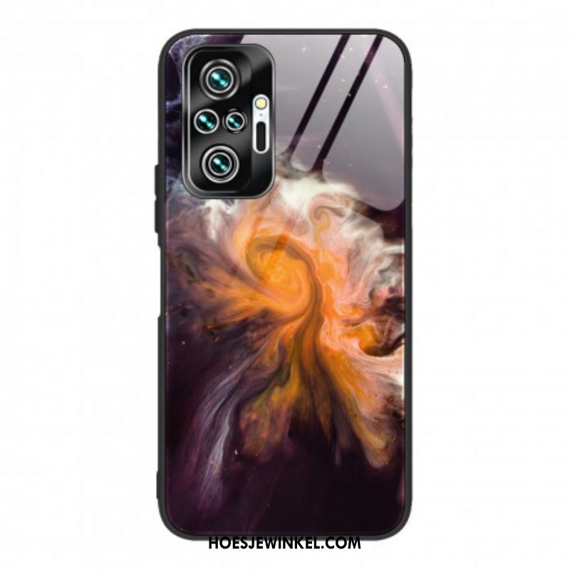 Hoesje voor Xiaomi Redmi Note 10 Pro Designkleuren Gehard Glas