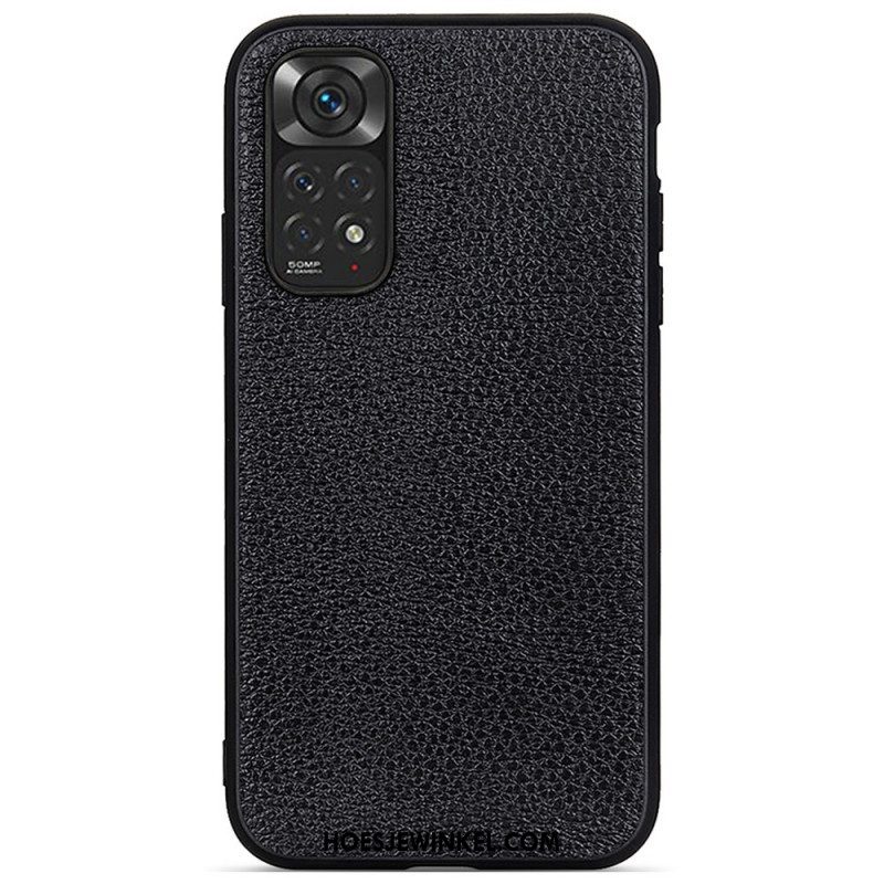 Hoesje voor Xiaomi Redmi Note 11 / 11S Echt Litchi-leer