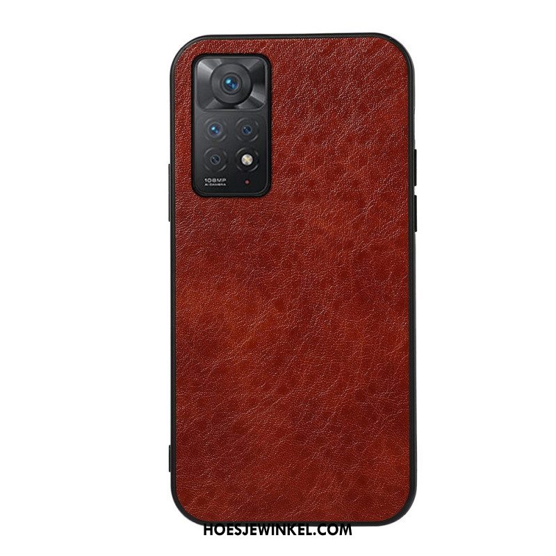 Hoesje voor Xiaomi Redmi Note 11 Pro / 11 Pro 5G Getextureerd Kunstleer