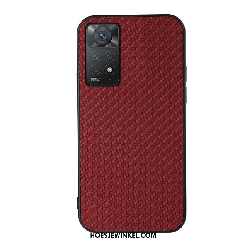 Hoesje voor Xiaomi Redmi Note 11 Pro / 11 Pro 5G Koolstofvezel