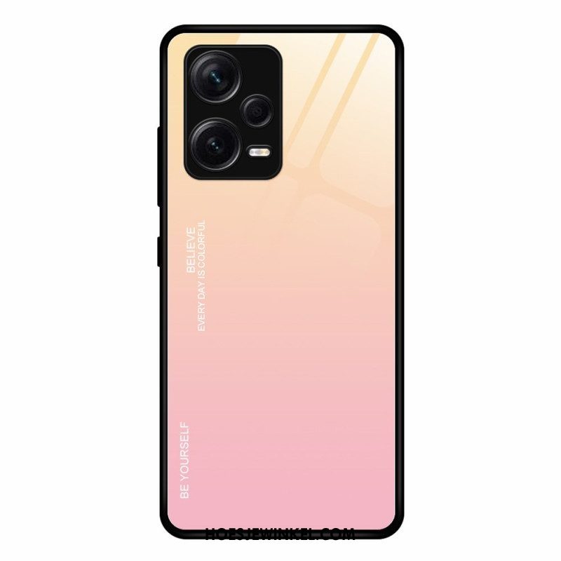 Hoesje voor Xiaomi Redmi Note 12 Pro Plus Gehard Glas Wees Jezelf