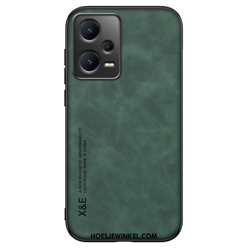 Hoesje voor Xiaomi Redmi Note 12 Pro X&e Ledereffect Leer