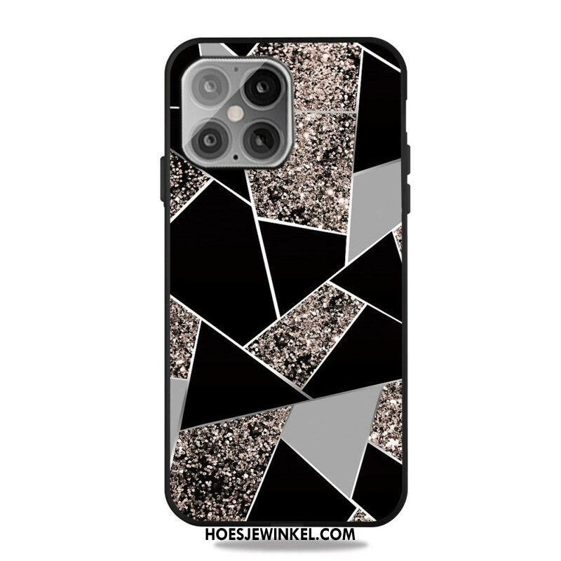 Hoesje voor iPhone 13 Pro Marmeren Geometrie