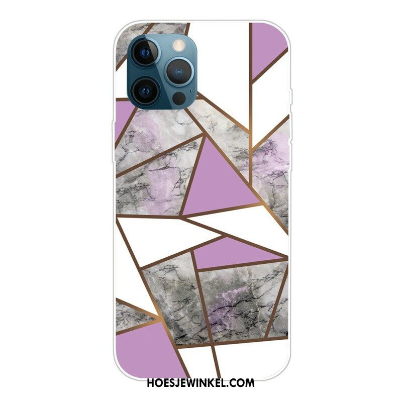 Hoesje voor iPhone 13 Pro Marmeren Geometrie