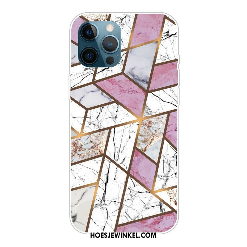 Hoesje voor iPhone 13 Pro Marmeren Geometrie