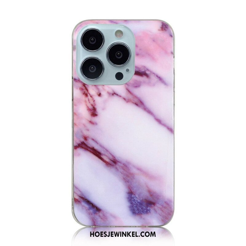 Hoesje voor iPhone 13 Pro Max Vereenvoudigd Marmer