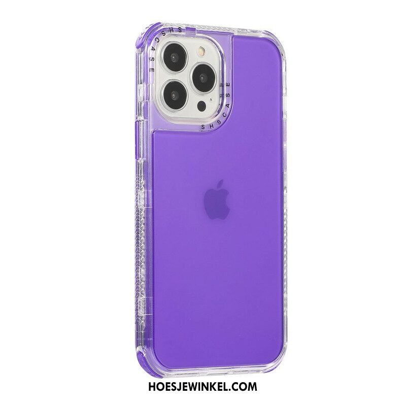 Hoesje voor iPhone 13 Pro Transparant Getint