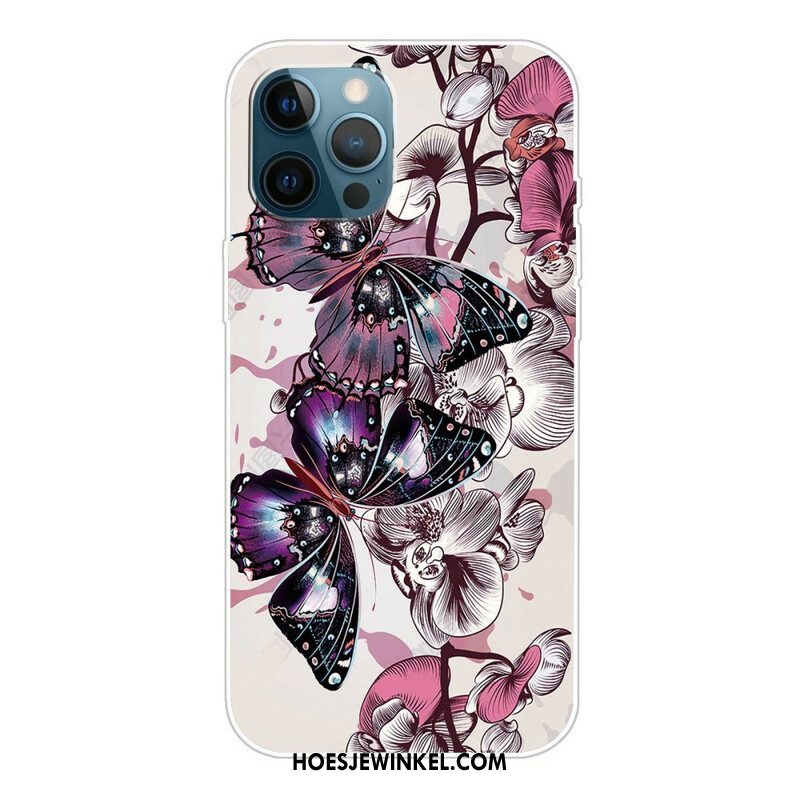 Hoesje voor iPhone 13 Pro Variatie Vlinders