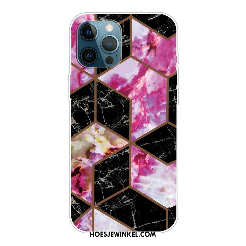 Hoesje voor iPhone 13 Pro Weiger Geometrisch Marmer