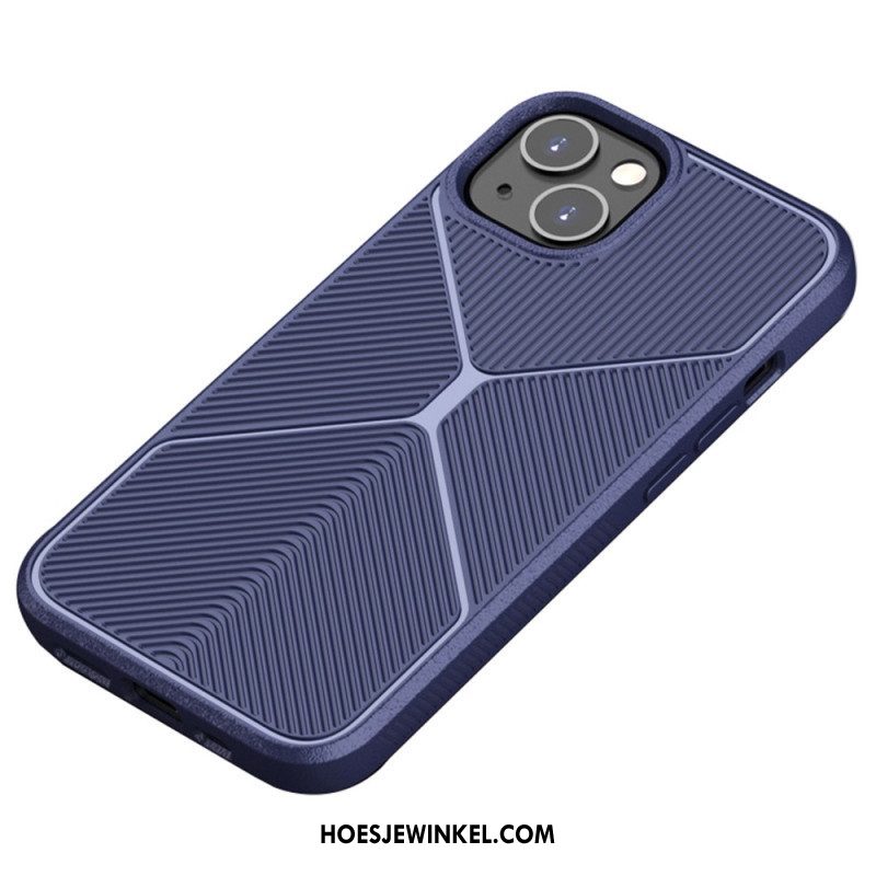 Hoesje voor iPhone 14 Antislip X-ontwerp