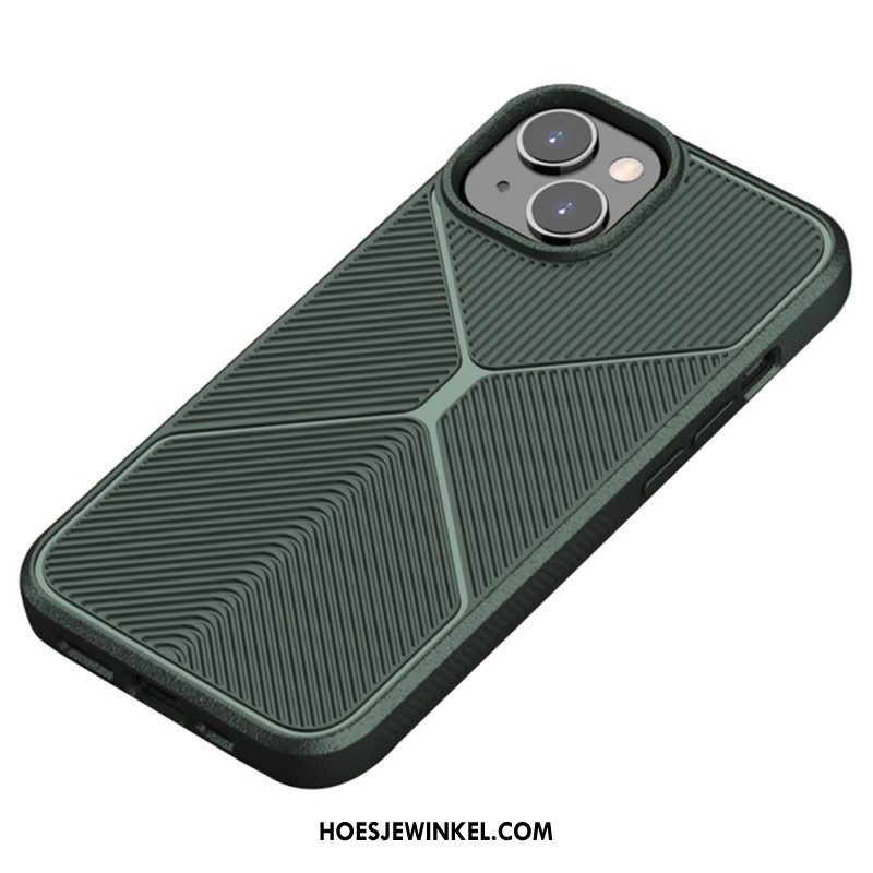 Hoesje voor iPhone 14 Antislip X-ontwerp