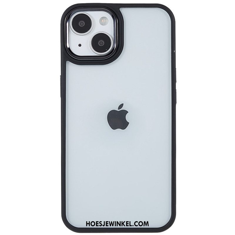 Hoesje voor iPhone 14 Plus Acryl Siliconen Randen