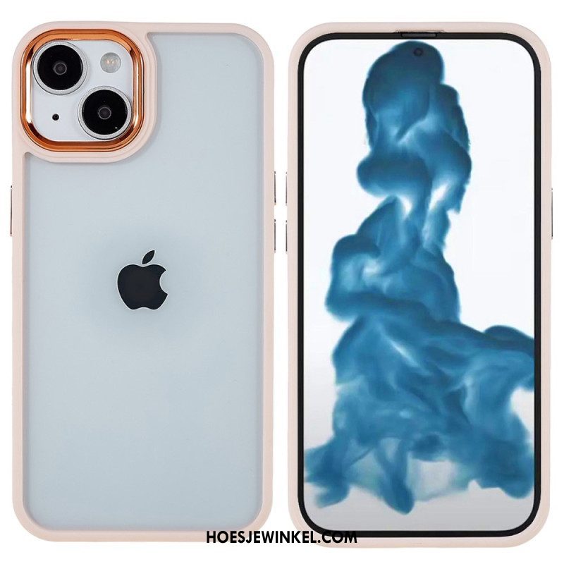 Hoesje voor iPhone 14 Plus Acryl Siliconen Randen