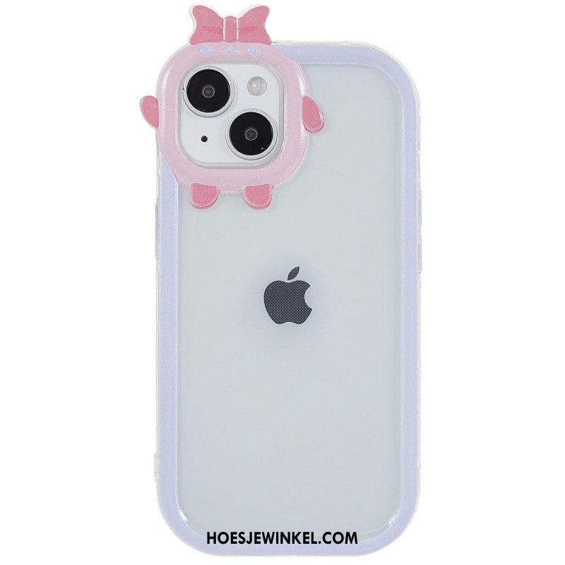 Hoesje voor iPhone 14 Plus Bescherming Hoesje Transparante En Leuke Lensbescherming