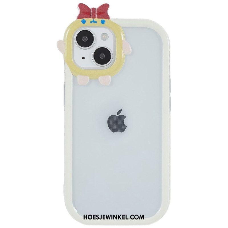 Hoesje voor iPhone 14 Plus Bescherming Hoesje Transparante En Leuke Lensbescherming