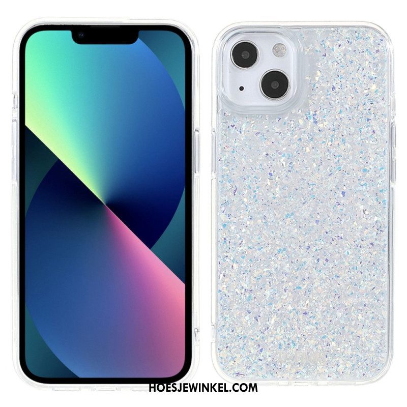 Hoesje voor iPhone 14 Plus Elegante Pailletten