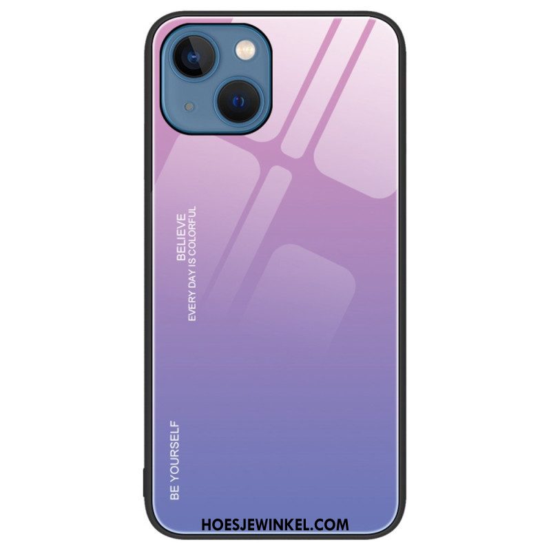 Hoesje voor iPhone 14 Plus Gehard Glas Wees Jezelf