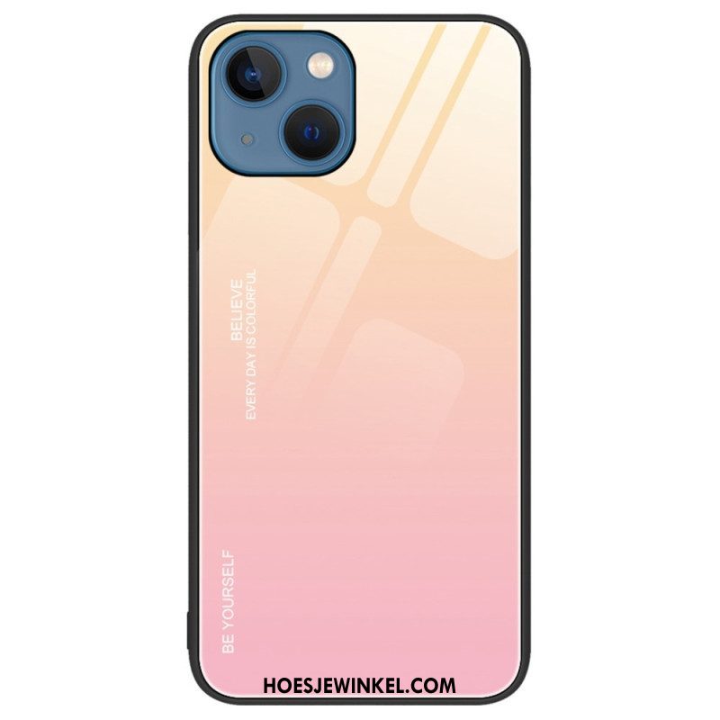 Hoesje voor iPhone 14 Plus Gehard Glas Wees Jezelf