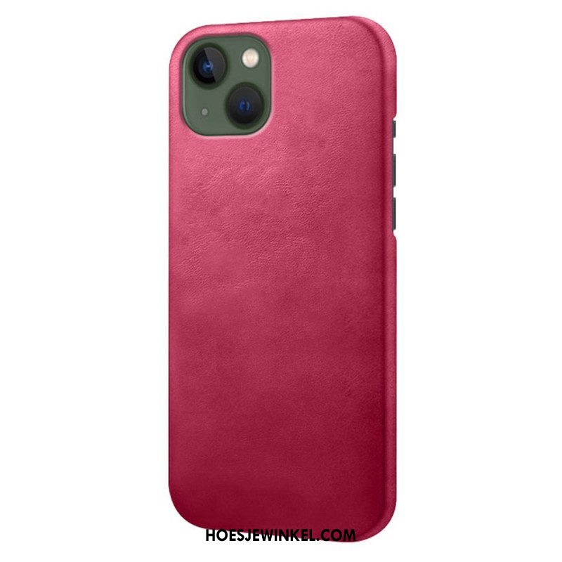 Hoesje voor iPhone 14 Plus Leer-effect