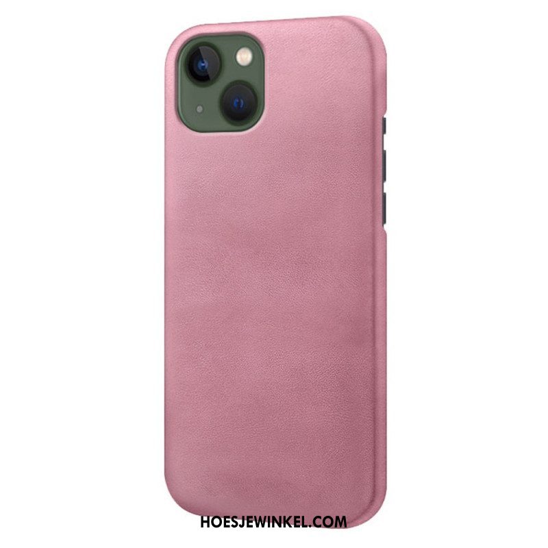 Hoesje voor iPhone 14 Plus Leer-effect