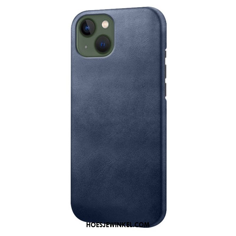 Hoesje voor iPhone 14 Plus Leer-effect