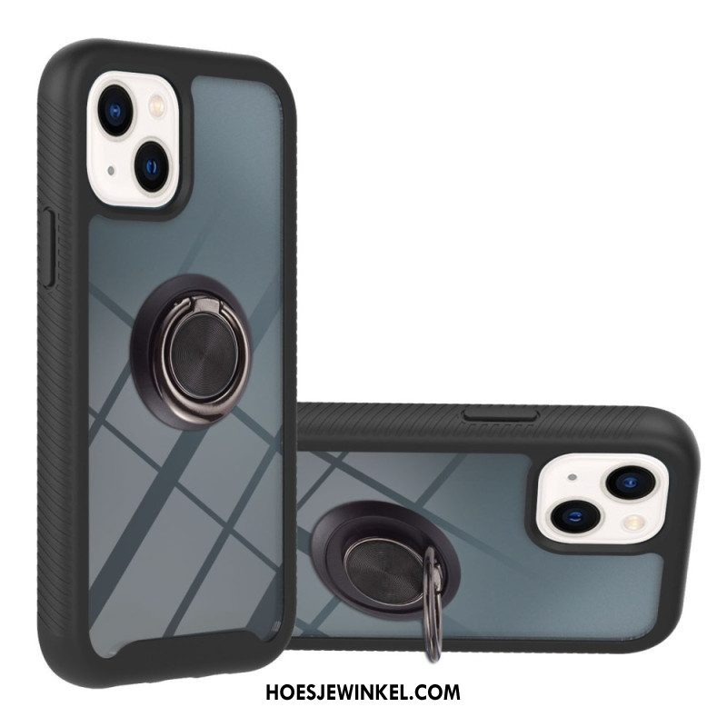 Hoesje voor iPhone 14 Plus Transparant Met Ring-support