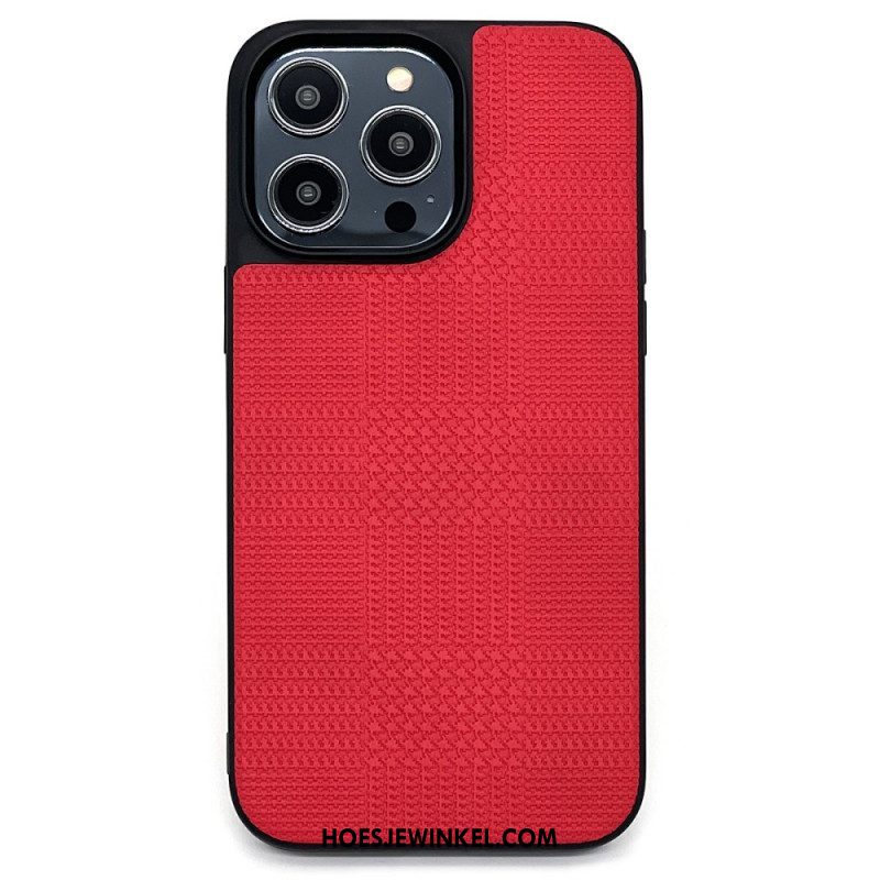 Hoesje voor iPhone 14 Pro Cross-over Kunstleer