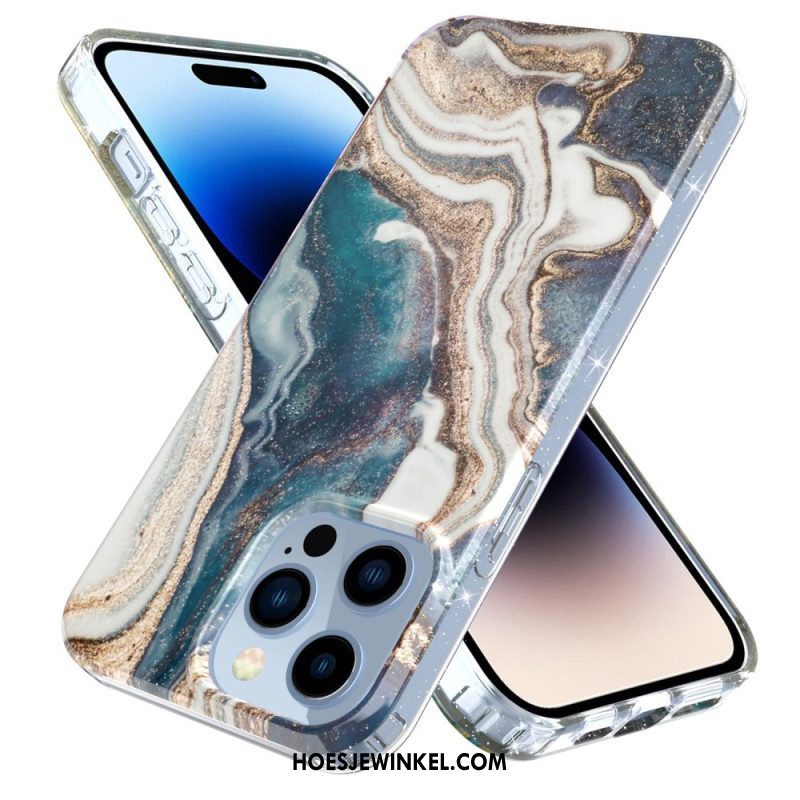 Hoesje voor iPhone 14 Pro Enkel Marmer