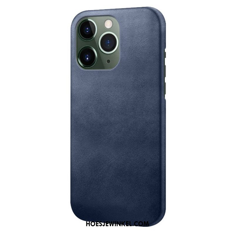 Hoesje voor iPhone 14 Pro Leer-effect