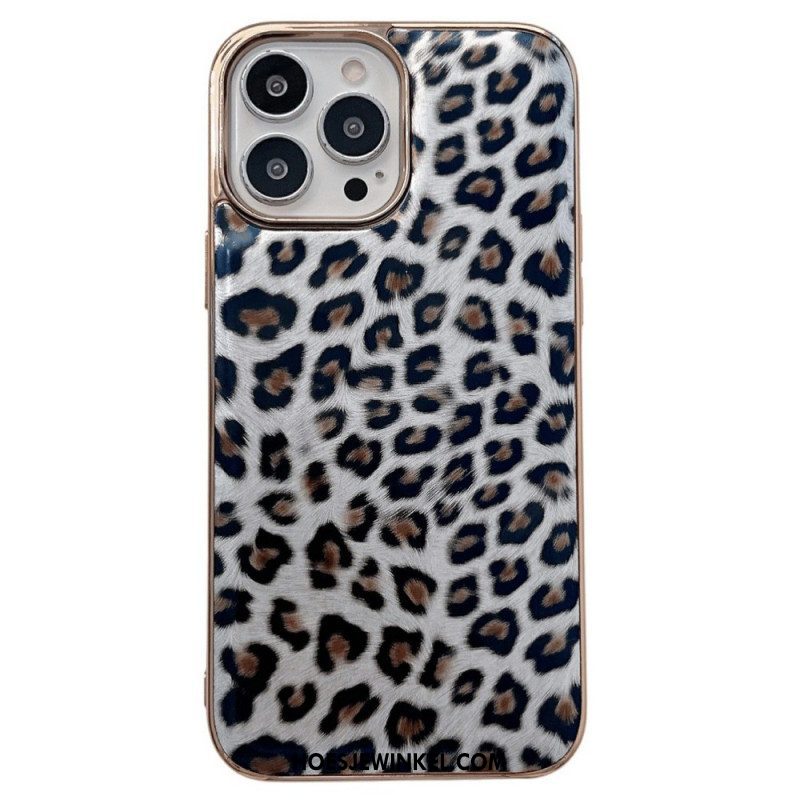 Hoesje voor iPhone 14 Pro Luipaard