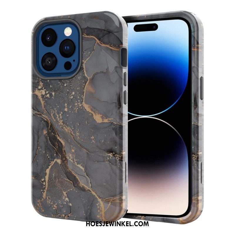 Hoesje voor iPhone 14 Pro Luxe Marmer