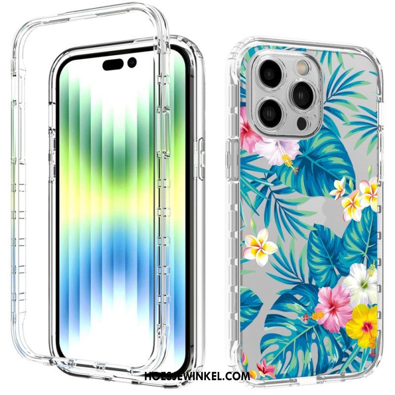 Hoesje voor iPhone 14 Pro Max Verbeterde Bloemen