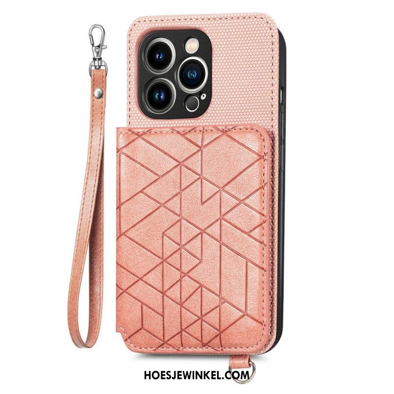 Hoesje voor iPhone 14 Pro Portemonnee Portemonnee & Lanyard