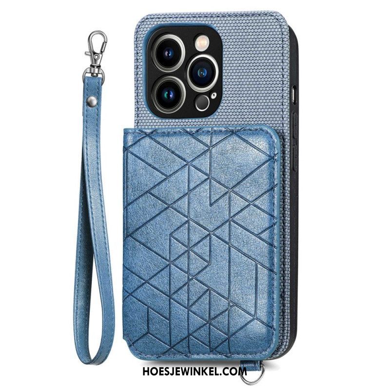 Hoesje voor iPhone 14 Pro Portemonnee Portemonnee & Lanyard