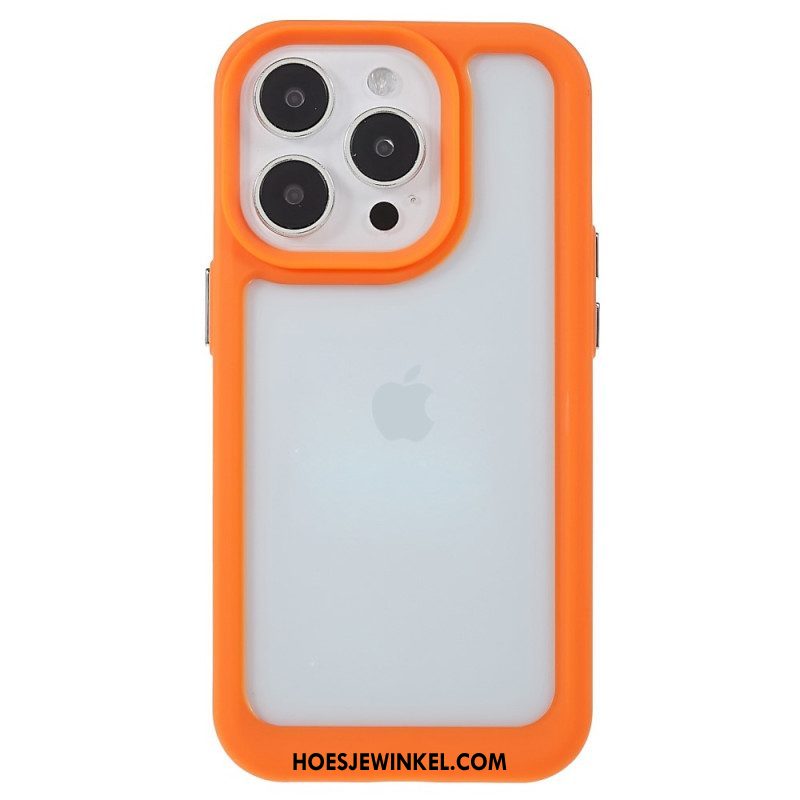 Hoesje voor iPhone 14 Pro Siliconen Randen