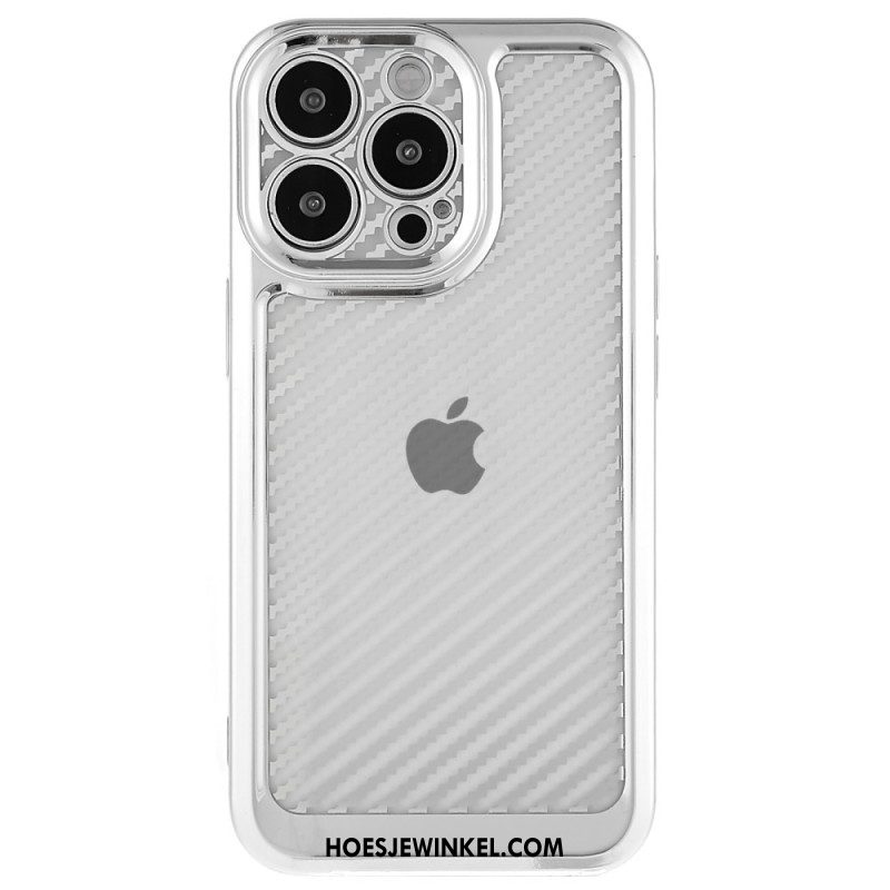 Hoesje voor iPhone 14 Pro Stijlvolle Koolstofvezel