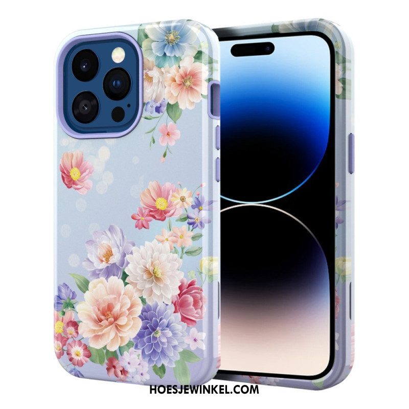 Hoesje voor iPhone 14 Pro Vintage Bloemen