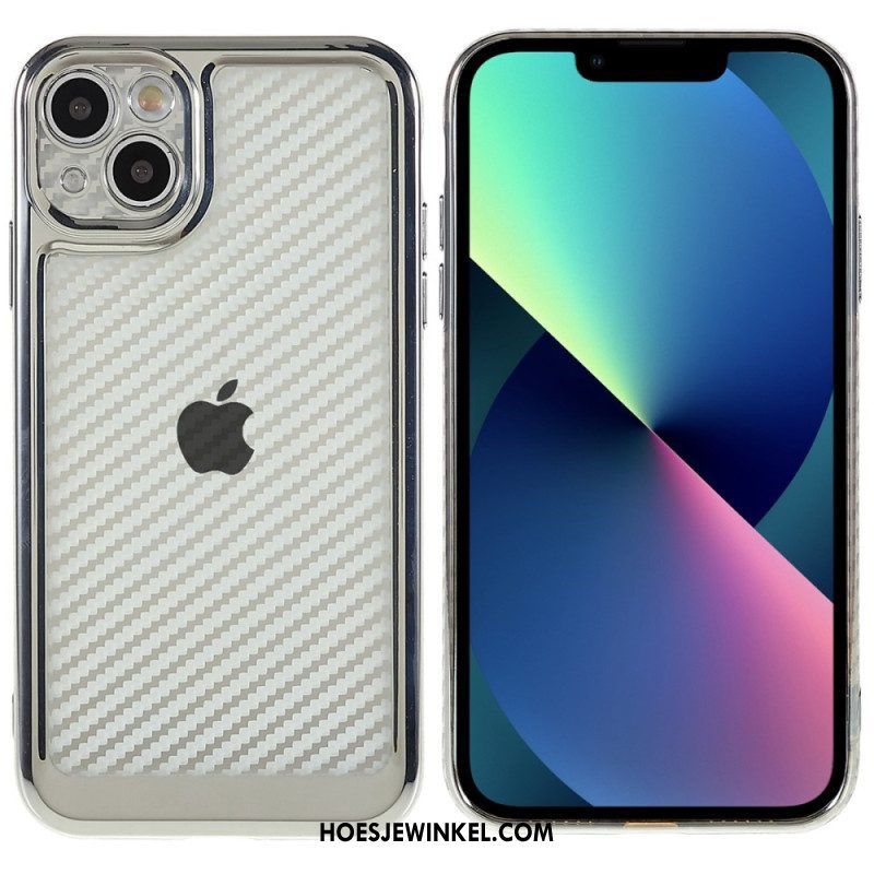 Hoesje voor iPhone 14 Stijlvolle Koolstofvezel