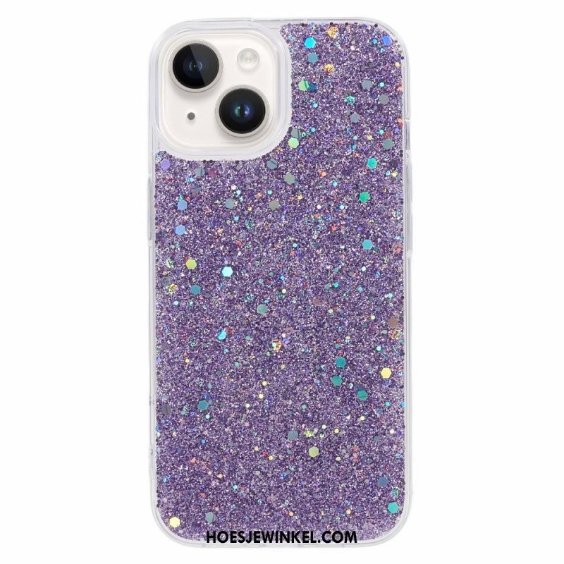 Hoesje voor iPhone 15 Plus Glitters