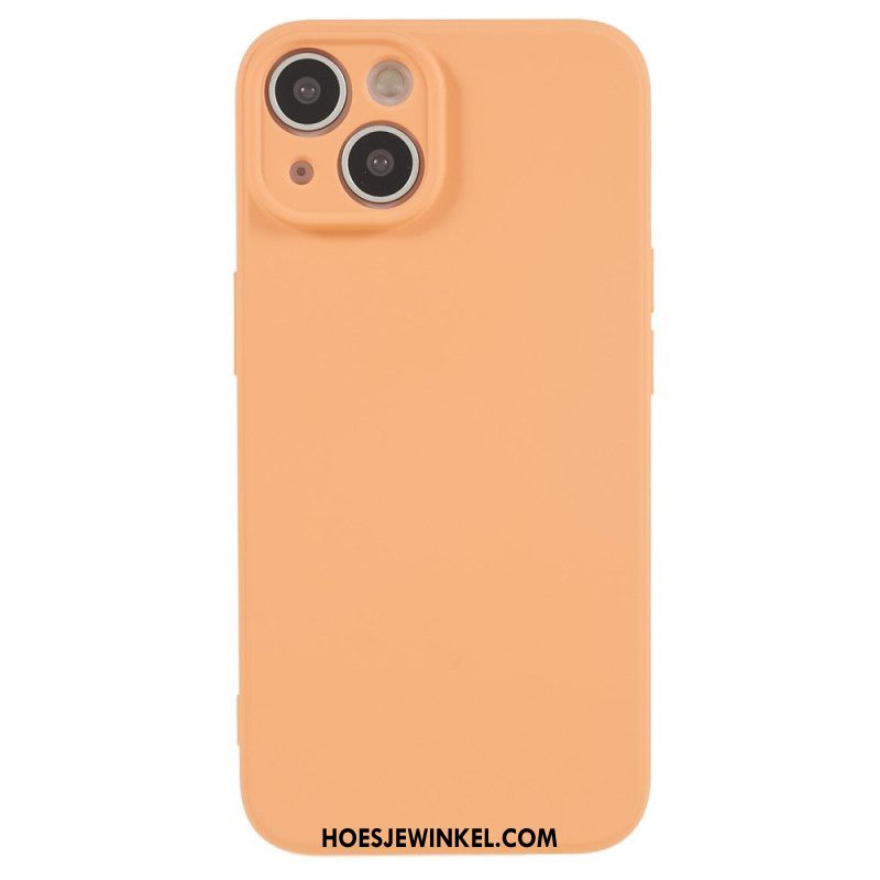 Hoesje voor iPhone 15 Plus Pastelkleurige Siliconen En Microvezels
