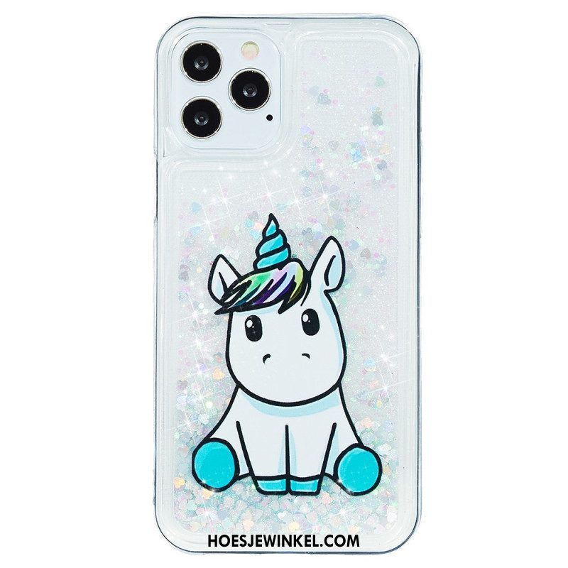 Hoesje voor iPhone 15 Pro Eenhoornglitter