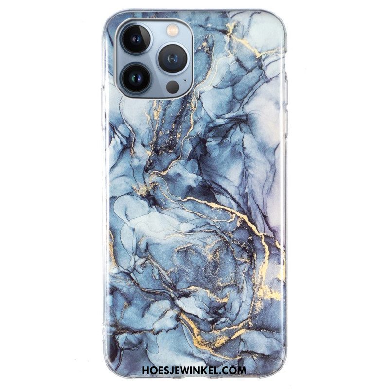 Hoesje voor iPhone 15 Pro Intens Marmer