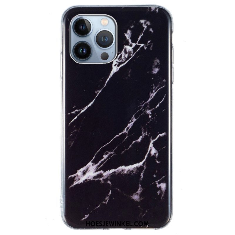 Hoesje voor iPhone 15 Pro Max Intens Marmer