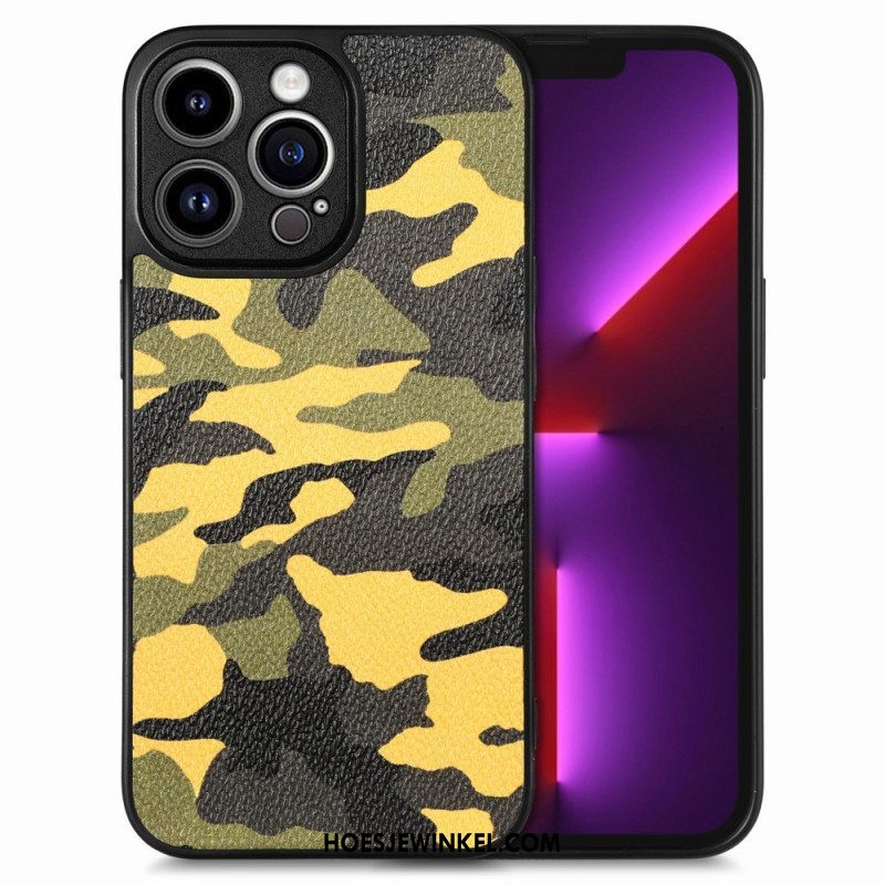 Hoesje voor iPhone 15 Pro Max Militaire Camouflage