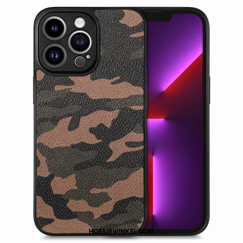 Hoesje voor iPhone 15 Pro Max Militaire Camouflage