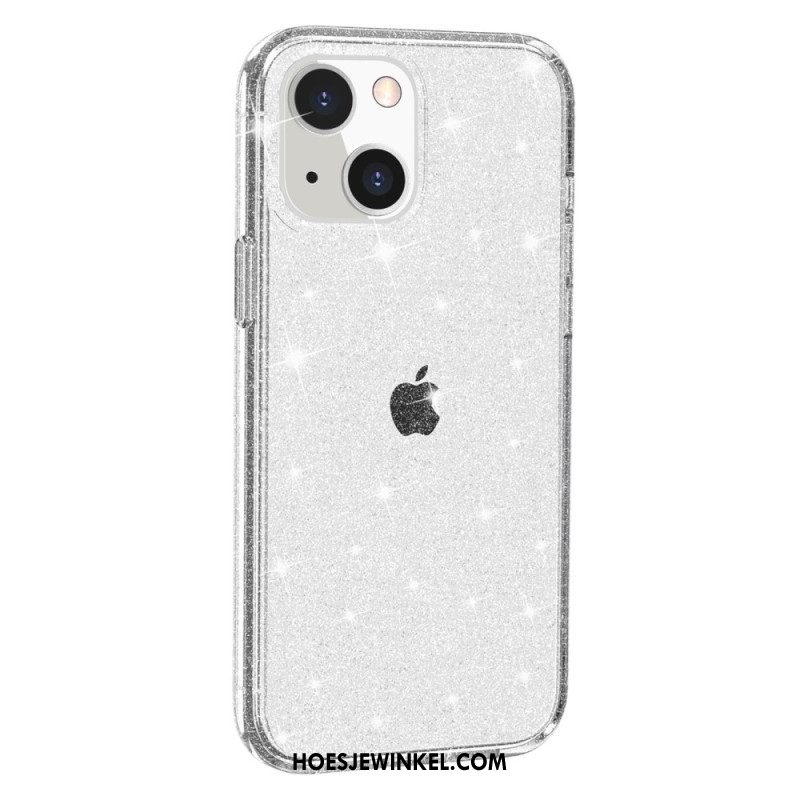 Hoesje voor iPhone 15 Transparante Glitters