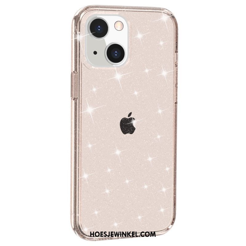 Hoesje voor iPhone 15 Transparante Glitters