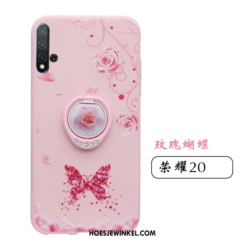 Honor 20 Hoesje Hoes All Inclusive Zacht, Honor 20 Hoesje Roze Anti-fall