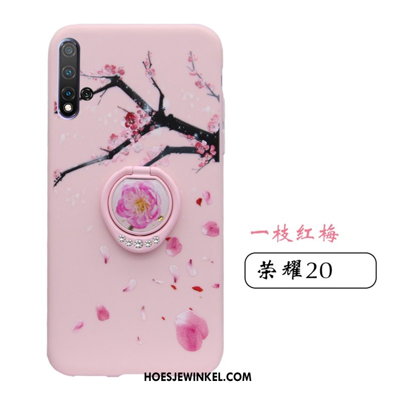 Honor 20 Hoesje Hoes All Inclusive Zacht, Honor 20 Hoesje Roze Anti-fall